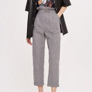 Topshop Houndstooth Trousers US 6